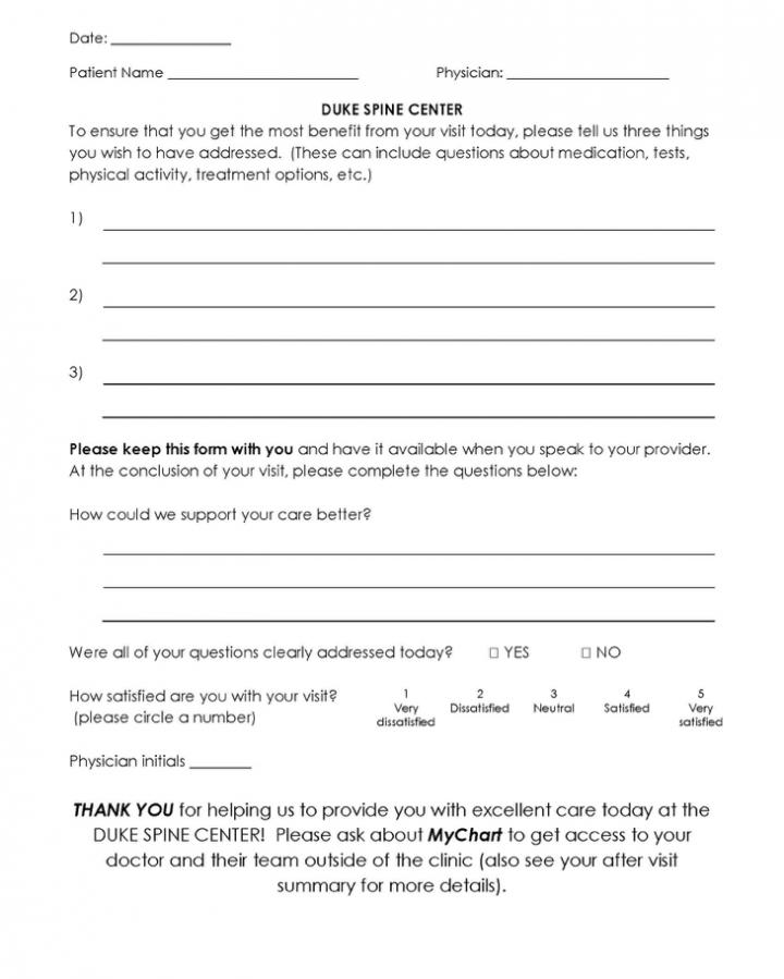 Simple One-Page Tool Improves Patient Satisfaction With Doctor Visit ...